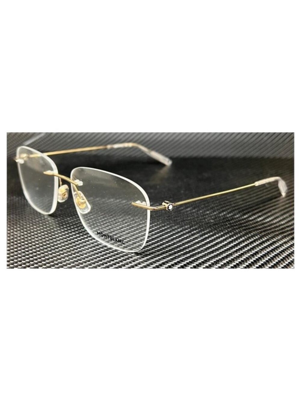New Montblanc Men  Gold Eyeglasses  56- 16-